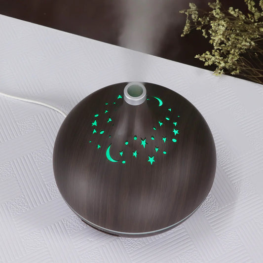 Aromatherapy Humidifier with Wood Grain Design