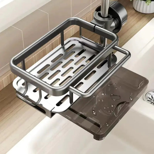 Hyfant Kitchen Faucet Sponge Caddy – Organized & Convenient