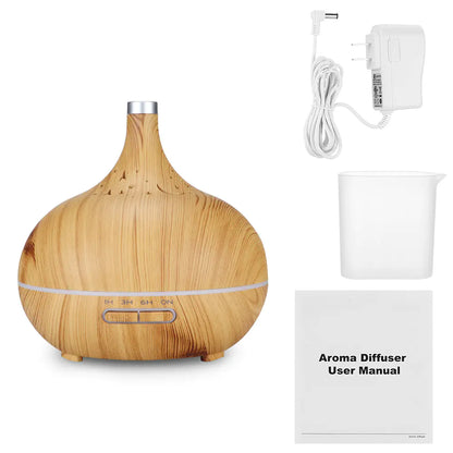 Aromatherapy Humidifier with Wood Grain Design