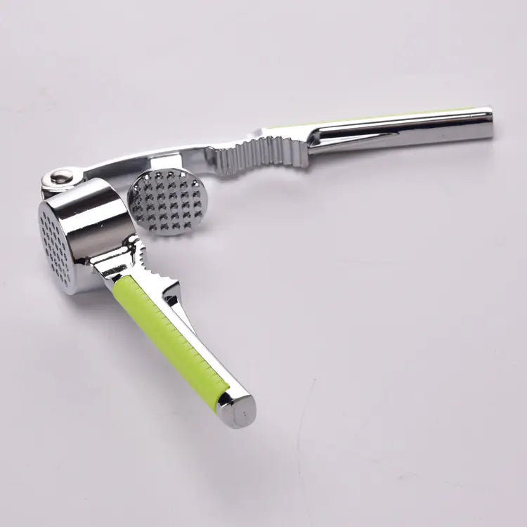 Stainless Steel Garlic Press with Peeler – Easy & Efficient