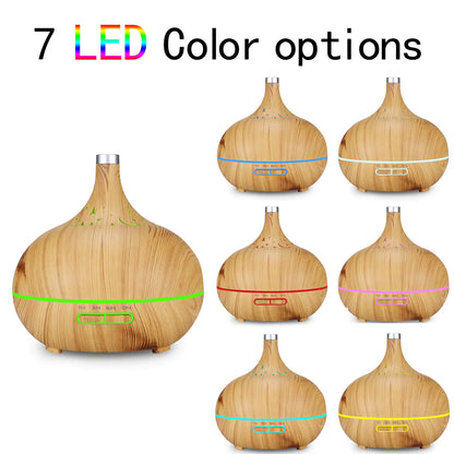 Aromatherapy Humidifier with Wood Grain Design