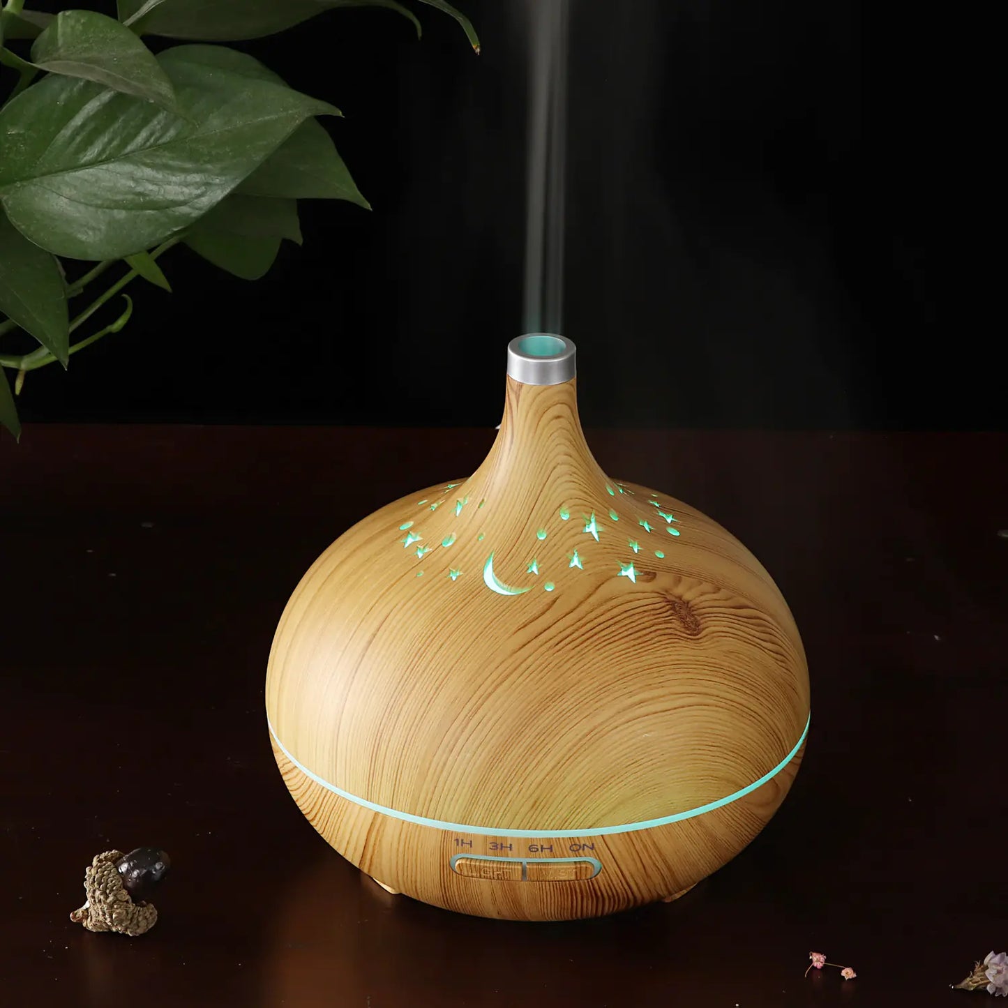 Aromatherapy Humidifier with Wood Grain Design