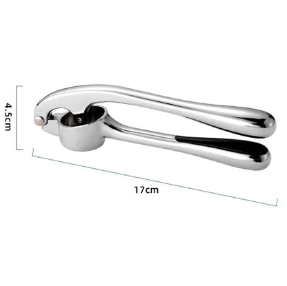 Stainless Steel Garlic Press with Peeler – Easy & Efficient