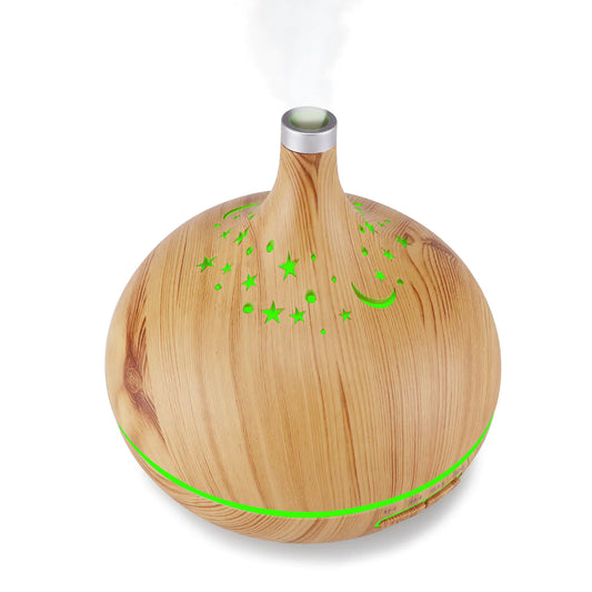Aromatherapy Humidifier with Wood Grain Design