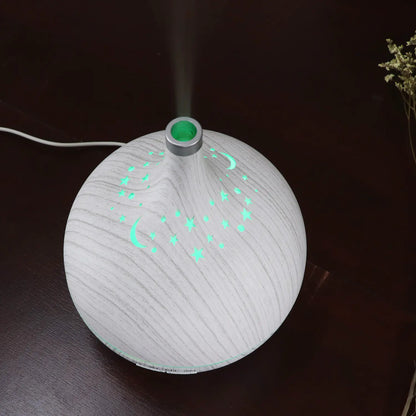 Aromatherapy Humidifier with Wood Grain Design