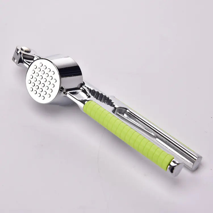 Stainless Steel Garlic Press with Peeler – Easy & Efficient