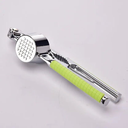 Stainless Steel Garlic Press with Peeler – Easy & Efficient
